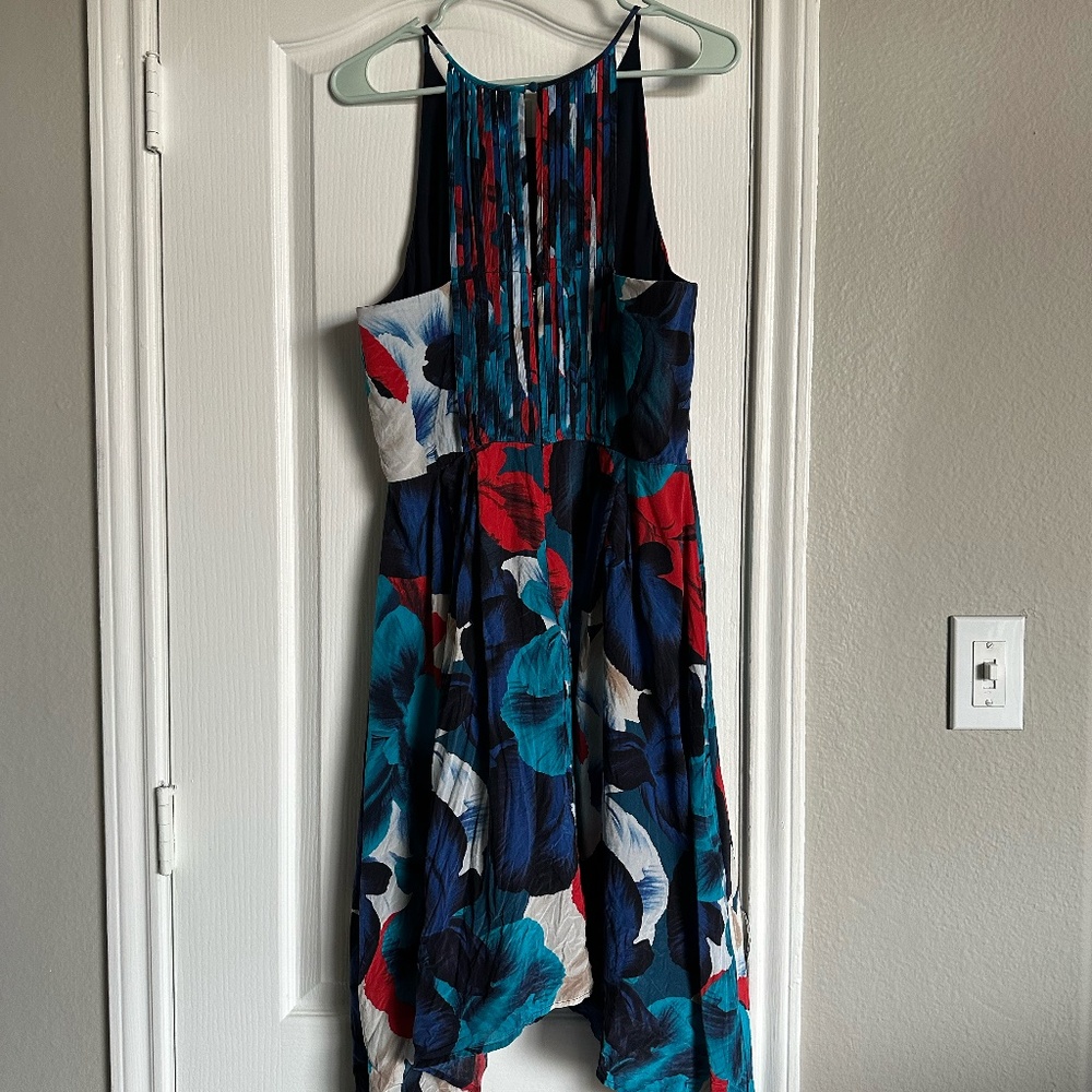 Red White & Blue | Antonio Melani | Spring Summer Dress | Handkerchief Hem